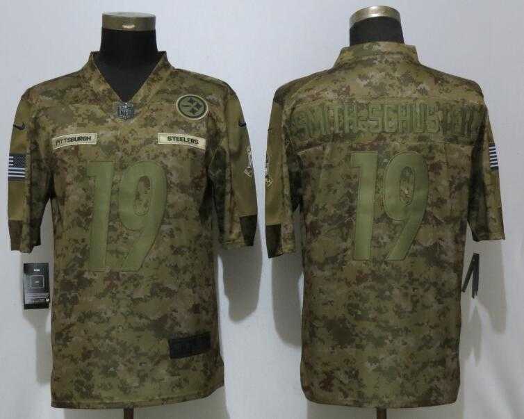 Nike Steelers 19 JuJu Smith Schuster Camo Salute To Service Limited Jersey,We sell and wholesale Nike Steelers 19 JuJu Smith Schuster Camo Salute To Service Limited Jersey on line form chian!
